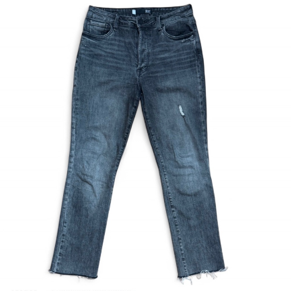 Kut from the Kloth Rosa High Rise Ankle Vintage Straight Jeans - Picture 1 of 7